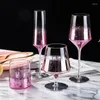 Weingläser kreativer Star Sky Gradient Glass Cup Weinglass Vintage Luxury Cups für Champagner, das Goblet -Set trinkt