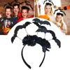 Party Decoration Halloween Hoofdband Bat Black Flower Sfeer Stage Decor Gift Accessories