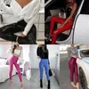 Brand Women High Waist Skinny Pants Shiny PU Patent Leather Leggings Trousers Club Party Sexy Slim Fit Solid Fashion