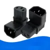 Conector IEC de 3pin IEC para cima 90 Angulado IEC 320 C14 Male para C13 Adaptador de energia feminino Conector AC Plug para LCD Mount Mount TV