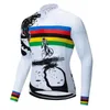 Zonbescherming MTB Kleding Design Cycling Jersey Lange mouwen Bicycle -shirts Tops voor mannen Outdoor Riding Bike Sportswear 240411