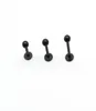 Black Labret Angh Lip Stup Bar Acciaio 16 Garge popolare per il corpo di gioielli tragus tragus Piercing Cin Chin Elice Wholesa4233156