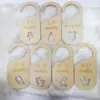Party Decoration 7 PCS Baby Closet Dividers Wardrobe Labels For Infant Clothing Shower Gift Wooden Nursery Decor Signs Organization