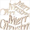 Decoratieve beeldjes Kerst houten borden houten vrolijke hangende bord letter muur decor diy blok woorden