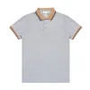 Erkek Polos Kıdemli Tasarımcı İş Çekiş T-Shirt Yüksek Moda Trendi Damalı Çizgili Çizgili Yakel Giysiler M-3XL Damla Teslimat Giyim tişört