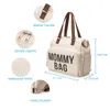 Pangdube 3PCSSet Mommy Baga duża pieluszka torebka do torebki dla Mumia Baby Pieprze Bagsy macierzyńskie 240408