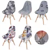 Chair Covers Printing Shell Cover Stretch Dining Room Housse De Chaise Armless Seat Slipcover For Home El Decor