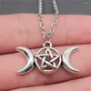 Pendant Necklaces 1pcs Moon Goddess Star Necklace Men Jewellery Making Supplies Gift Chain Length 43 5cm