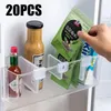 Storage de cuisine 10 / 20pcs Réfrigérateur Partage de cloison Diviseur Divoir Tri Botting Rack Accessoires