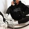 Женские толстовка толстовок Harajuku Fashion Casual Women Hoodie Осень зимняя зима BHVR Печать писем и флисовые теплые длинные рукава y2k. Пуловая капюшона 240413