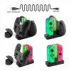 Caricabatterie Nintend Switch Controller Caricatore Caricatore di ricarica Dock Stand con indicatore di ricarica per Switch Joycon e Pro Controller