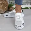 Casual Shoes 2024 Spring And Autumn Leopard Print Mesh Women's Breathable Sports Lightweight Flat For Walking