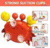 Bath Toys Baby Bath Toys Machine Bubble Crabs Frog Music Kids Kids Toile de bain Baignoire Automatique Bubble Maker Baby Bathroom Toy for Children 240413