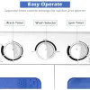 MACCHINE MINI PASTAGGIO CAPACTO COMPATTO TOB MACCHINE, SEMIAUTOMAZIONE 20 libbre Spagna Spinner Washing della portatile, blu+ bianco