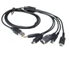 1.2m Cable de carga rápida 5 en 1 Cable de cable de cargador de juego USB para Nintendo New 3ds xl nds lite ndsi ll wii u gba psp