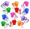 Party Decoration 50pcs S Glasses On Beaded Necklace Mardi Gras St. Patrick's Day Birthday Wedding Bachelorette Halloween Christmas