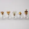 Decoratieve beeldjes 5-100 stks Mini Rainbow lege glazen wensfles met dop/kurk stopcontainers Tiny Jars Cork Decor