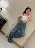 Édition correcte des concepteurs de jeans pour femmes ~ 2023SS printemps / été Nouvelle taille bleu clair ajustement lâche pour les enfants 8015 # TAFW