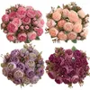 Decoratieve bloemen bruiloft simulatie pioenrozen