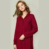 Kvinnors sömnkläder 2024 Casual Chic Floral Red Plaid Onesie Lady kjol Suits Female Home Robe Summer Clothes Bath Gown Night Dress