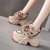 Scarpe casual Sneakers da donna Piattaforma di sneakers Woman-Shoes Spessa Sole Roses Fashi