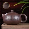 Teaware Sets Real Yixing Zisha Tea Pot With Certificate Ball Shaped Infuser Holes Chinese Kungfu Teapot Xishi Of Marked 300ml Big