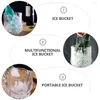 Storage Bottles Portable Ice Bucket Barrel Durable Practical Transparency Multi-purpose Clear Plastic Containers