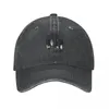 Caps de bola Brand Black Band Band Parody Crossover Cowboy Hat Cap personalizado Chapéus engraçados