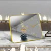Table Clocks Modern Cute Desktop Clock Bedroom Automatic Mini Luxury Decorations Horloge Adhan Priere Home Decor Items
