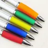 Pens lotto 100 pezzi di promozione aziendale Penna a sfera Penna in plastica a scomparsa Penne a inchiostro blu per logo personalizzato