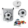 Laundry Bags Football Wall Broken Dirty Basket Foldable Round Waterproof Home Organizer Clothing Children Toy Storage