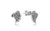 Authentic 925 Sterling Silver Magnificent feather Earring with Crystal Fashion Jewelry Women Stud Earring with High quality box8084571