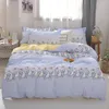 Bedding Sets Denisroom Pink Polka Dot Pattern Bed Linens White Duvet Cover Set Girls Sheet DF85#