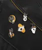 Halloween Wizard Skull Cat Broche Pin Moon punk gatinha preta Candle Festival Roupes Badges Corsage Acessórios Bag Sweater Clothin1469084