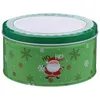 Speicherflaschen Geschenkbox Weihnachten Süßigkeiten Jar Kindergeschenke Urlaub Zinn Container Tinplate Cookie Fenster