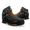 Fitness Shoes Genuine Leather Men's Hiking Men High-top Waterproof Mountain Sneakers Outdoor Climbing Sports Male Off-road Boots