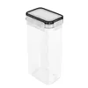 Lagerflaschen 2L/2,8 l Küche Japanische Lebensmittelbox versiegelte Kunststoff transparente Nudeln Stapelbare Körner Quadrattank