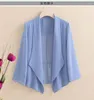 Kvinnans jackor 2024 Spring Summer Chiffon Thin Coat Women Product Sunscreen Ytter i kombination med Sling Dress Shawl Casual Suit Jacket