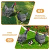 Garden Decorations 3 Pcs Decor Pheasant Decoration Ornaments Acrylic Yard Outdoor Chicken Stake