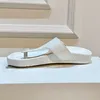 Sheepskin Beach tongs tongs unisexes sandales rome chaussures de femmes glisse sur plate-forme plate chaussures d'été