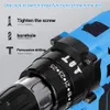 Koopa Tool 21V Portable Cordless Impact Drill Driver Screwdriver 2 Variable Speed 251 Torque Setting with battery 240407
