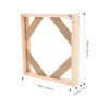 Frames Picture Frame DIY Combination Strong Adhesive Decorative Frameless Diamond (20cm Length Width) Student Painting Wooden