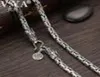 Luxury S925 Men039s Chains 925 Sterling Silver Necklace Men Dragon Clasp Heavy Thick Thick Chain Necklace Handmade Thai Silver Jewel1795188