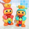 Bath Toys 2023 Cute Duck Baby Shower Bath Toys Children Water Play Spinner with Suction Cup Waterwheel Games for Kid Bathroom 240413