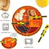 食器セットカーブルドーザー掘削機シャベルプレートナイフフォークスプーン安全で実用的な食器セット子供の子供