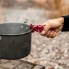Werkzeuge Anti-Scald-Griff-Halterung Klemme Camping-Anti-Heat-Topf und Schüssel, die für Kochpicknick-Kochgeschirr im Freien geeignet sind
