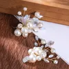 Clips de cheveux Crystal Pearl Shoe Clip Pink Party Wedding Bridal