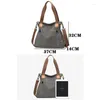 Drawstring Luxury Women's Designer Brand Crossbody Bag Canvas Shoulder Bags Multi Functional Large Capacity Tote