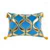 Подушка роскошная обложка для вышивки PU для домашней кривой Coussin Curve Ripple Almofada Hanging Cojines Decorativos Para Defa Decor