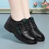 Casual Shoes Spring Autumn Women Anti-Slip Soft Bottom Comfort Fashion Oxford Flat Lightweight Leather Sneakers